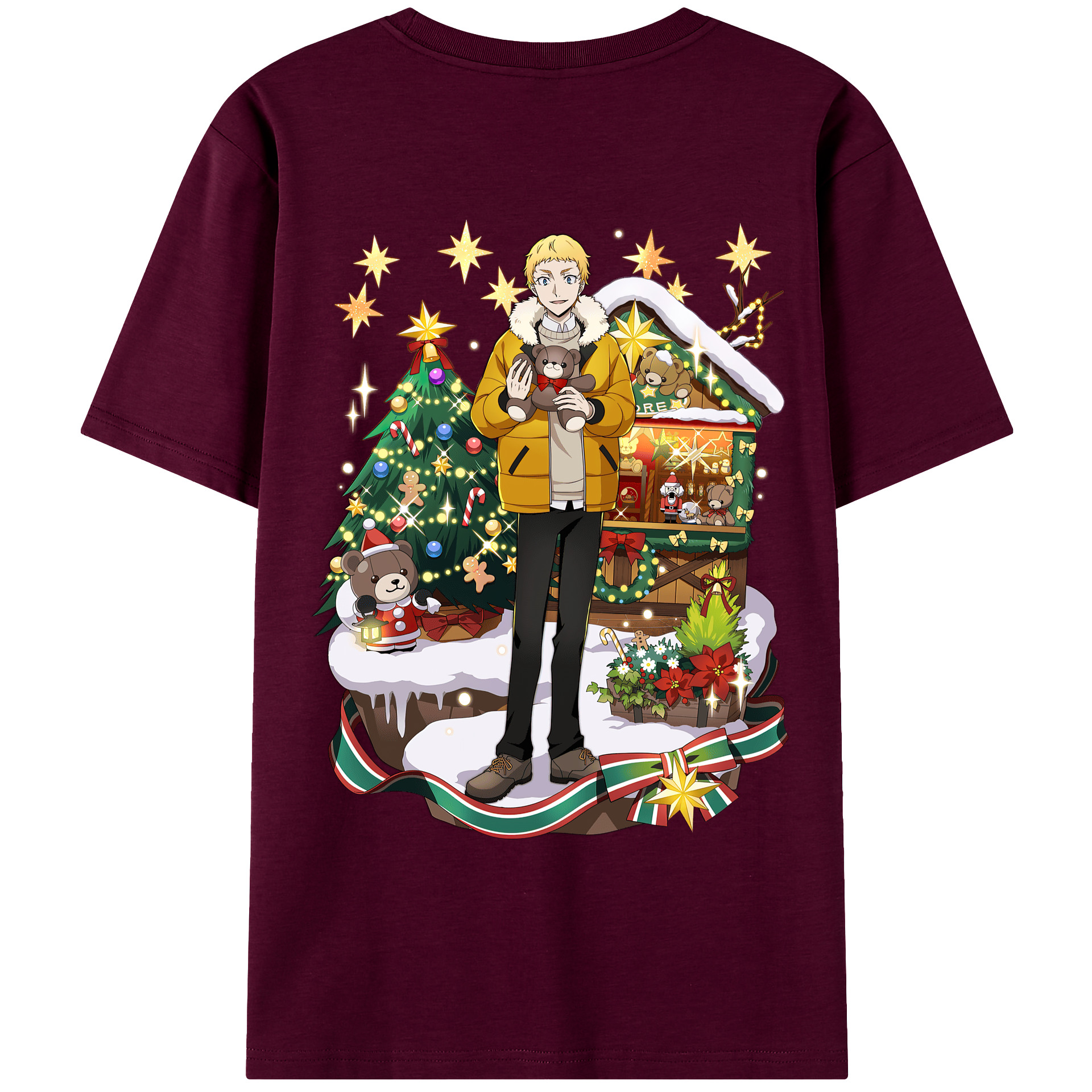 （画像用） 文豪ストレイドッグス Bungo Stray Dogs レディース半袖Tシャツ(バックプリント)